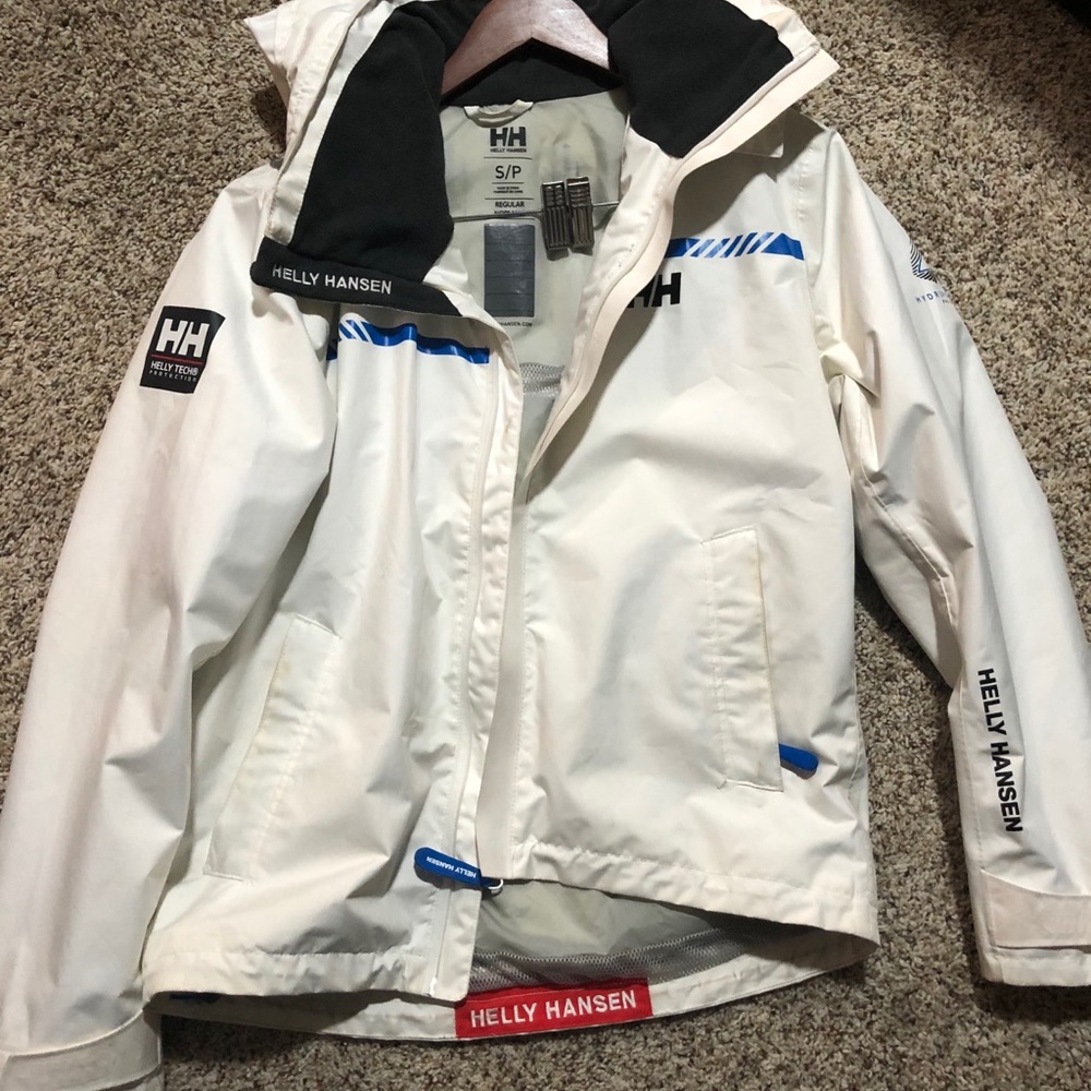 Hello Hansen White Waterproof Shell